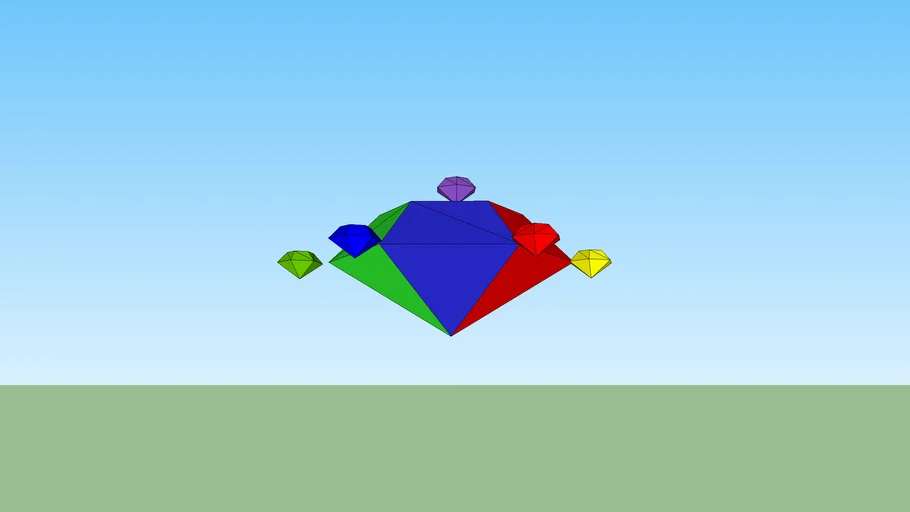 the ultimate chaos emeralds and the combined master emerald that shadow and sonic has
