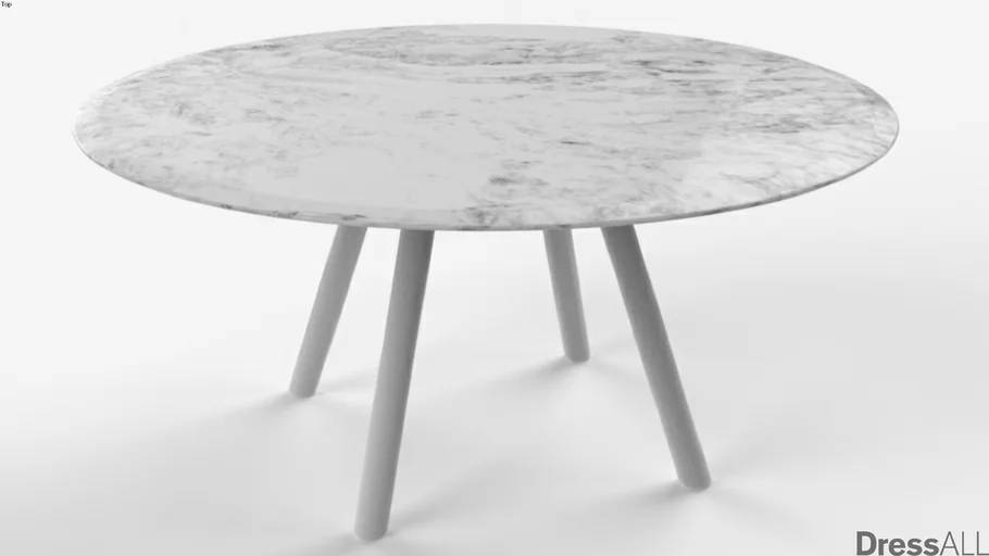 Mesa Ø1200 Branco Paraná