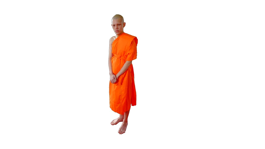 Thai monk standing(2D)