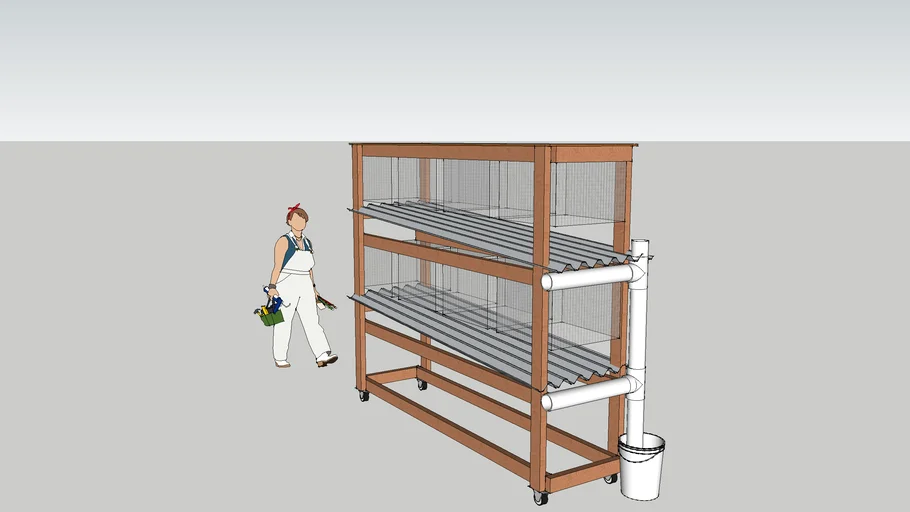 Indoor Rabbit Cage System Easy Clean