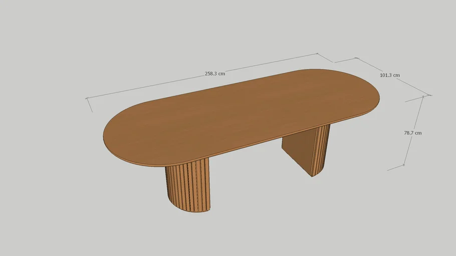 Tavolo Moon Dining Table - Elliptical - Gubi