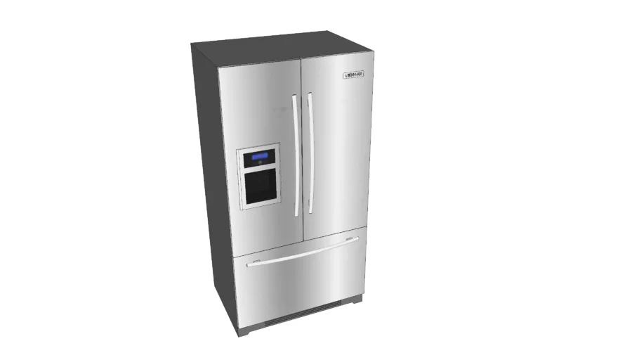 JFI2089WES 69" Cabinet Depth French Door Refrigerator with External Disp
