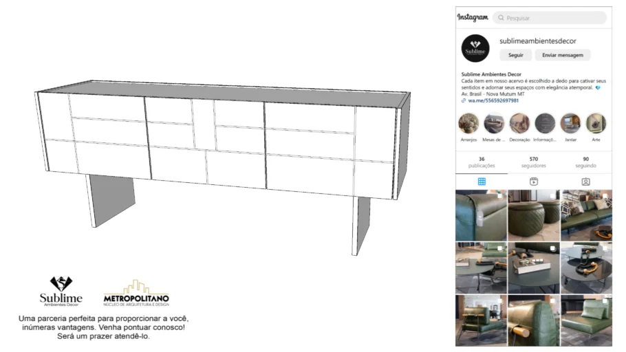 Buffet Baixo Ardechi Bonté @Sublimeambientesdecor