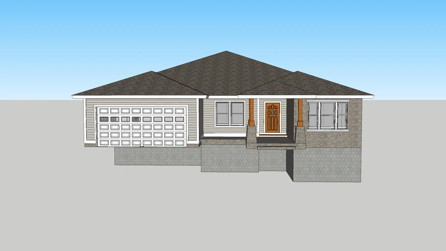 North American ranch house (suburban)
