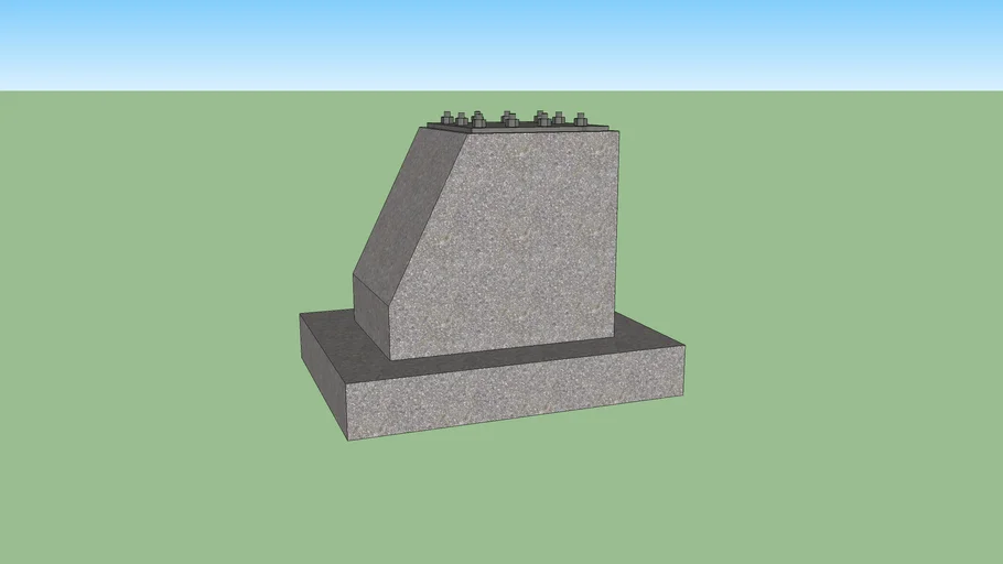 pedestal en concreto