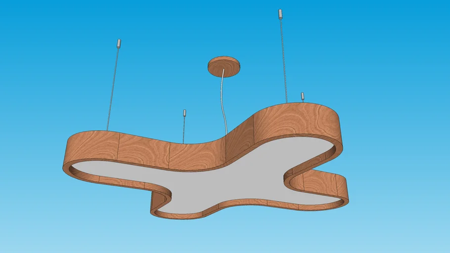 Luminária de Teto Ameba 4 Pontas