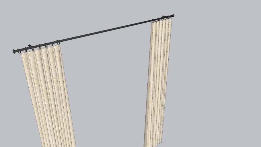 Inverted Pleat Linen Drapery