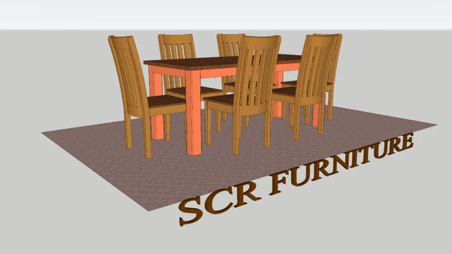 DINING SET 6 SEATERS