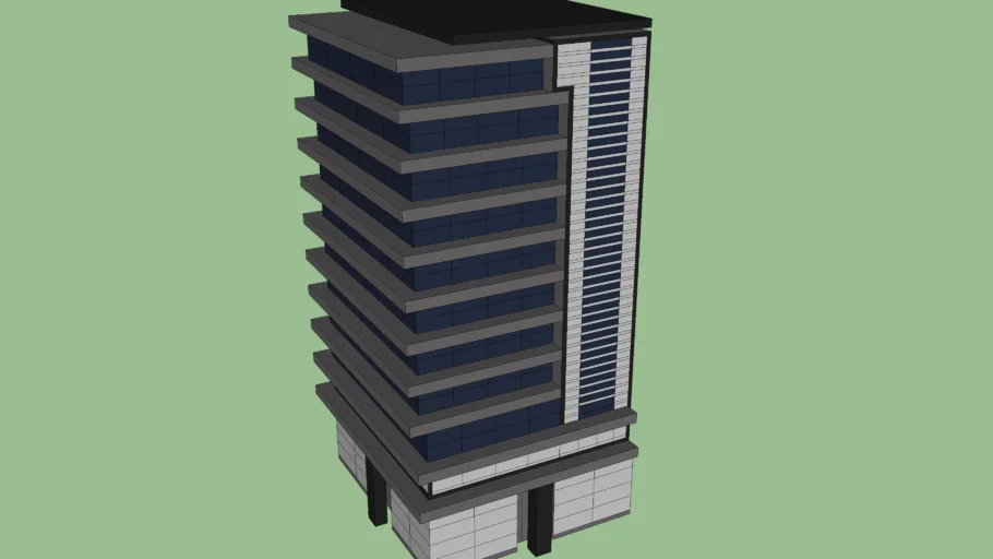 Modern high-rise building