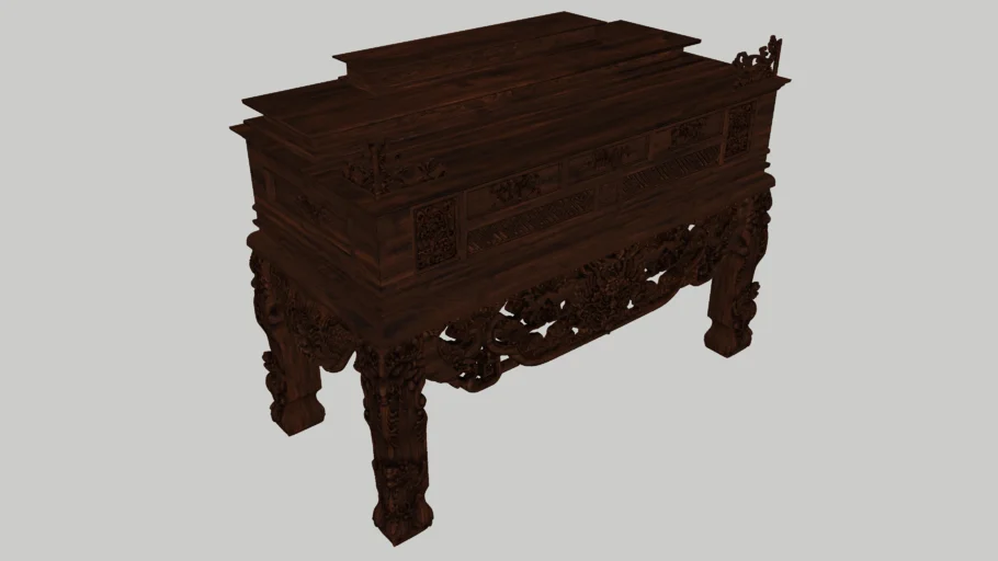 3D - Phòng thờ - Ban thờ
