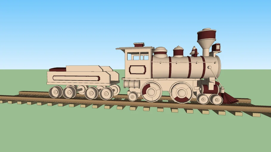 trem de madeira