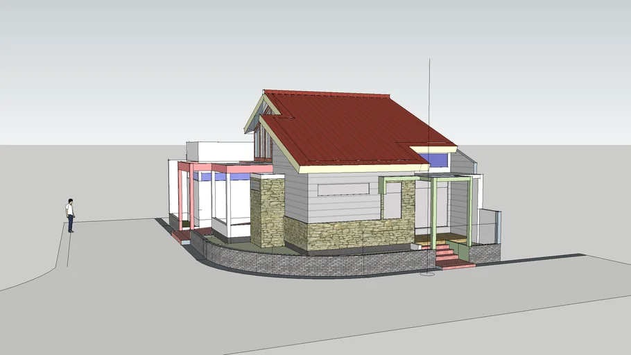 Facade Rumah Tinggal BSD V1 #rumahSKETCH