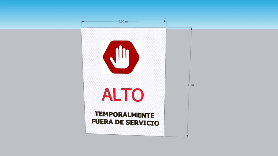 LETRERO DE ADVERTENCIA