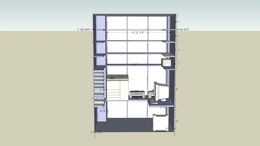 Storage and computer closet