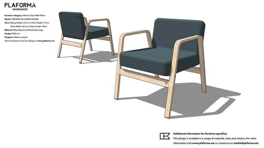 PLAFORMA FOXTROT ALL WOOD  Poltrona Chair