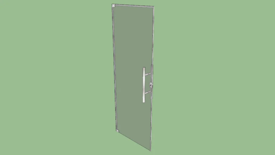 Porta de Vidro de Abrir 80cm