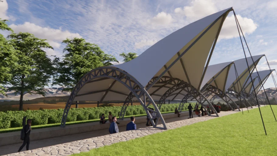 TENSILE MEMBRANE STRUCTURE - TENSILE WALKWAY