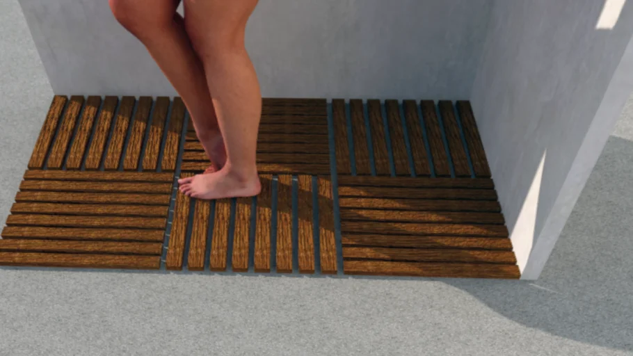 Modular Wood Parquet Floor