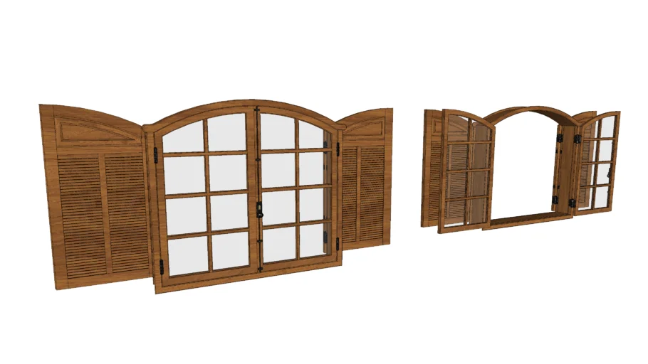 Janela de Madeira - Estilo Colonial / Wooden Window - Colonial Style