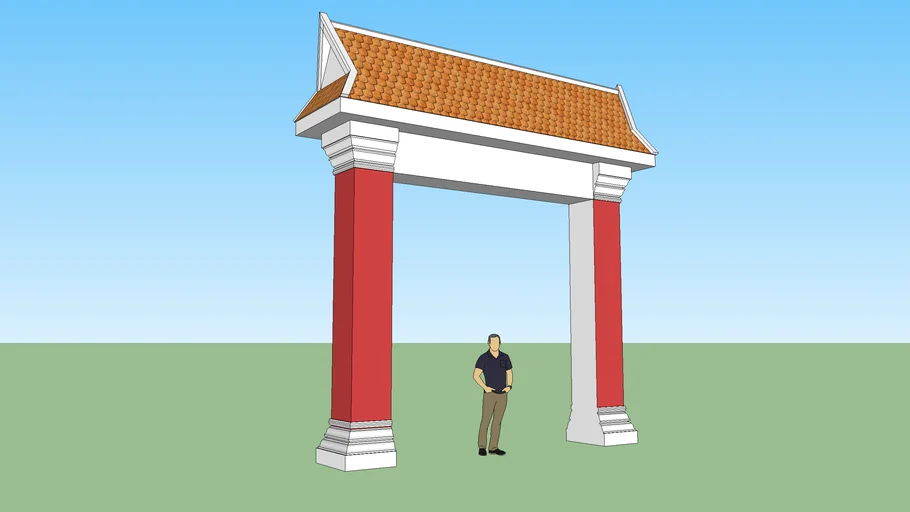 Style of Khmer gate