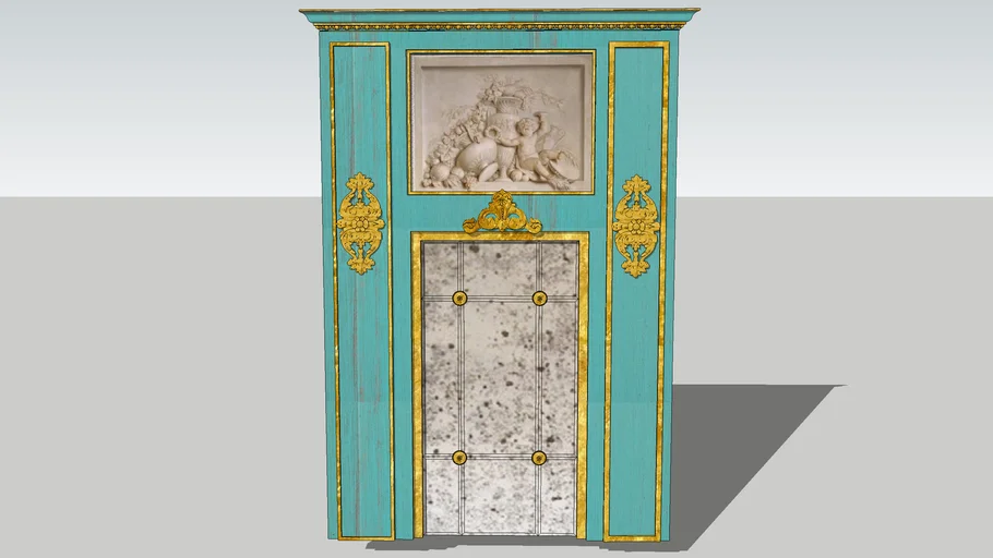 Louis XVI Style 19th Century Trumeau, Circa 1880, France