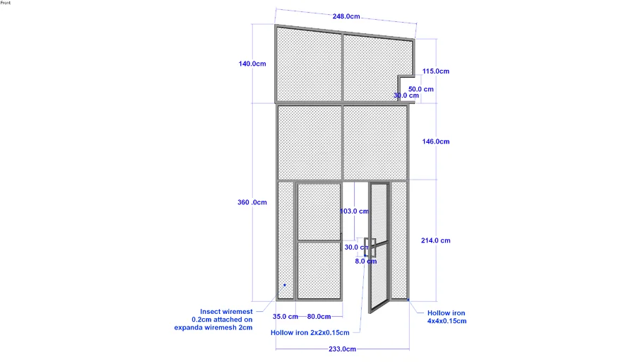 Big door iron / Pintu besi besar