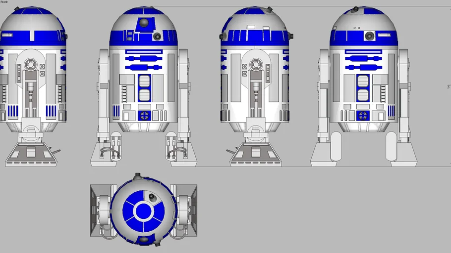 Star Wars - R2-D2 - R2 series astromech droid | 3D Warehouse