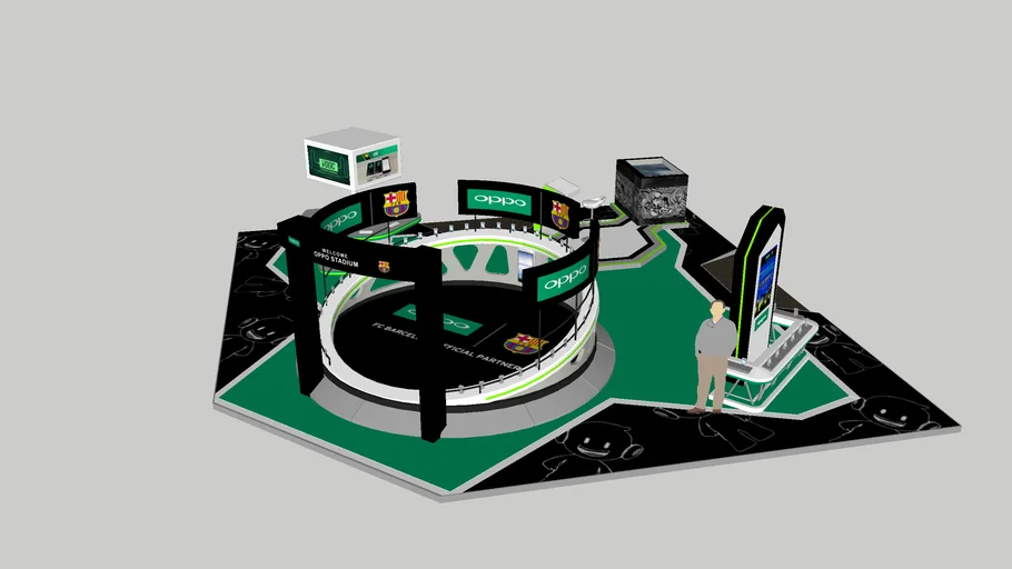 Oppo stand design 10x10 in 2015
