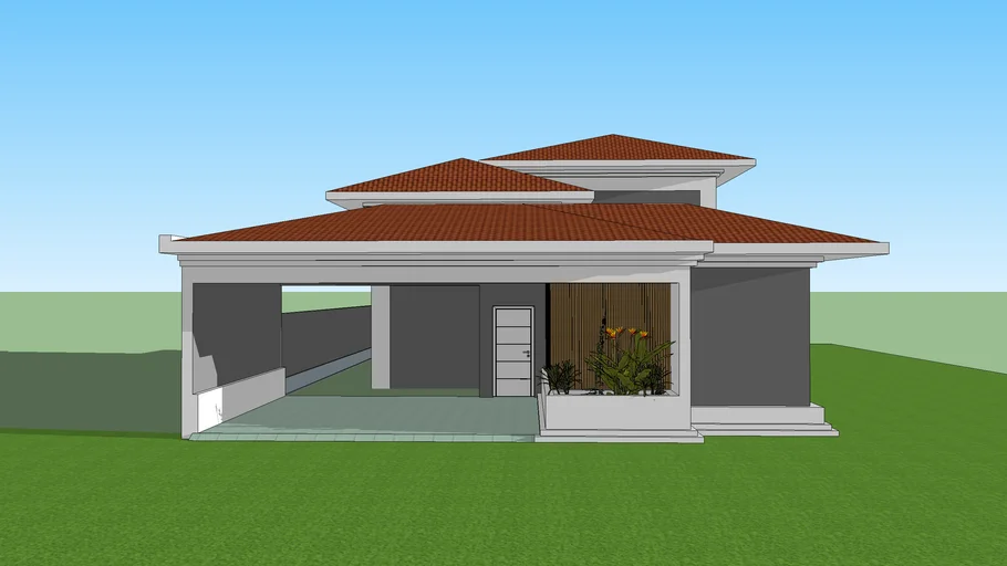 Casa, residência, telhado