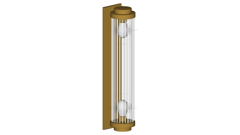 ARANDELA ART DECO DOURADA