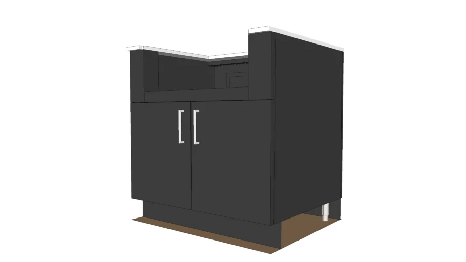 36” Grill Base Cabinet Urban Bonfire Outdoor Kitchen