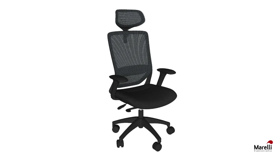 Cadeira Gir. Sinc. Peso Pessoa Tela - Marelli (Sophie 2457ABS/059PPPR)