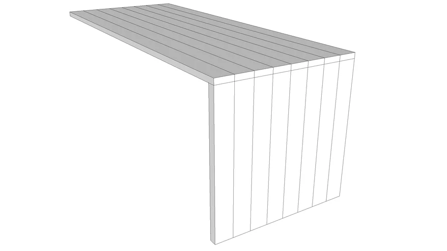 Mesa contra pared