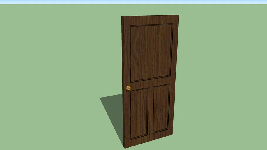 Modern wood door