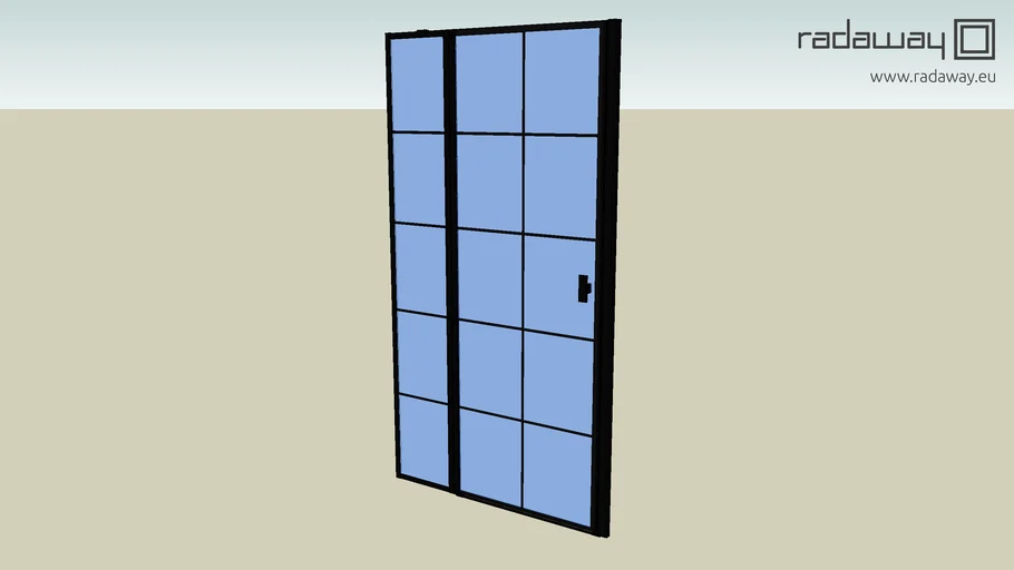 Nes Black DWJ II Factory - shower door