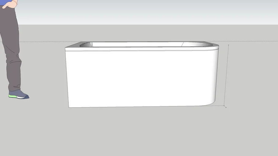 1500 corner freestanding bath
