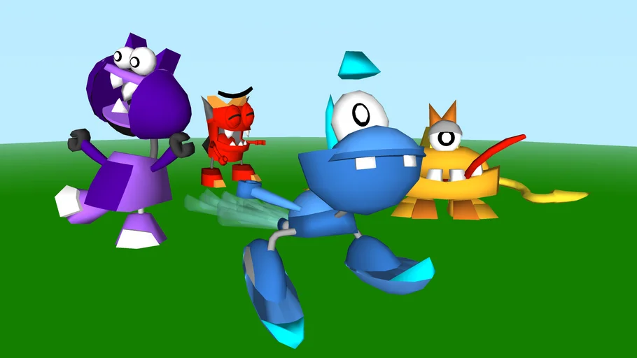 Calling All Mixels Series 4+ Collection Logo model | 3D Warehouse