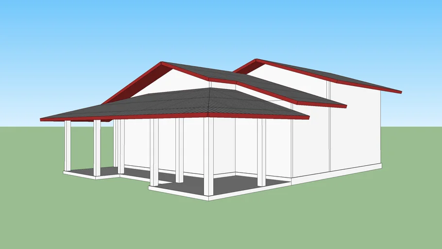 Single story house model