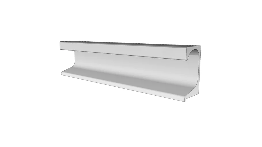 Hafele 126.27.036 Aluminum Extruded Handle