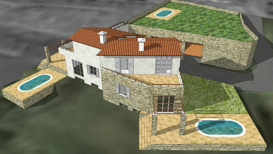Villa con tre appartamenti in località Barescione a Toirano, SAVONA