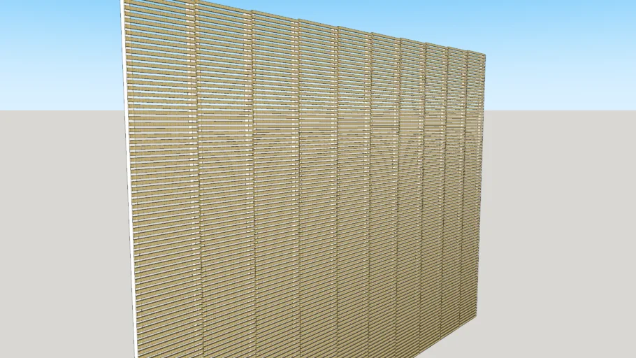 Pergola vertical en madera
