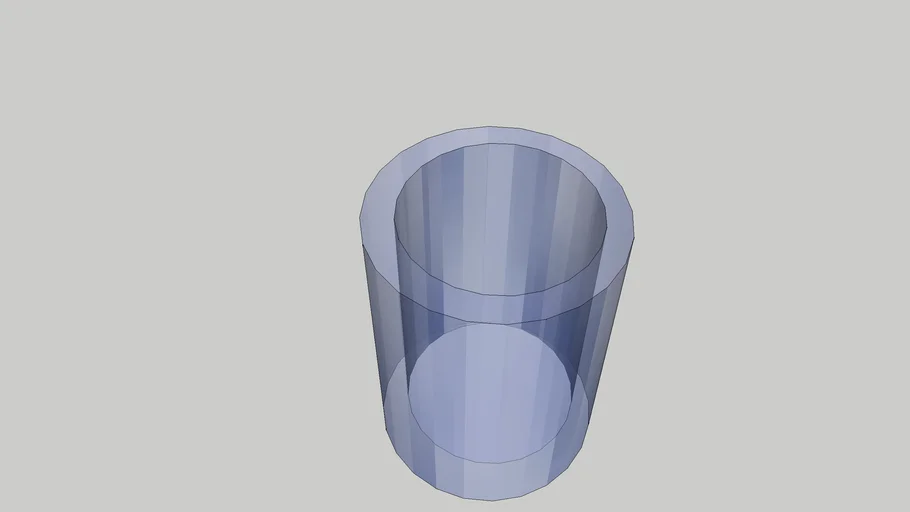 Indigo Transparent Glass Cup