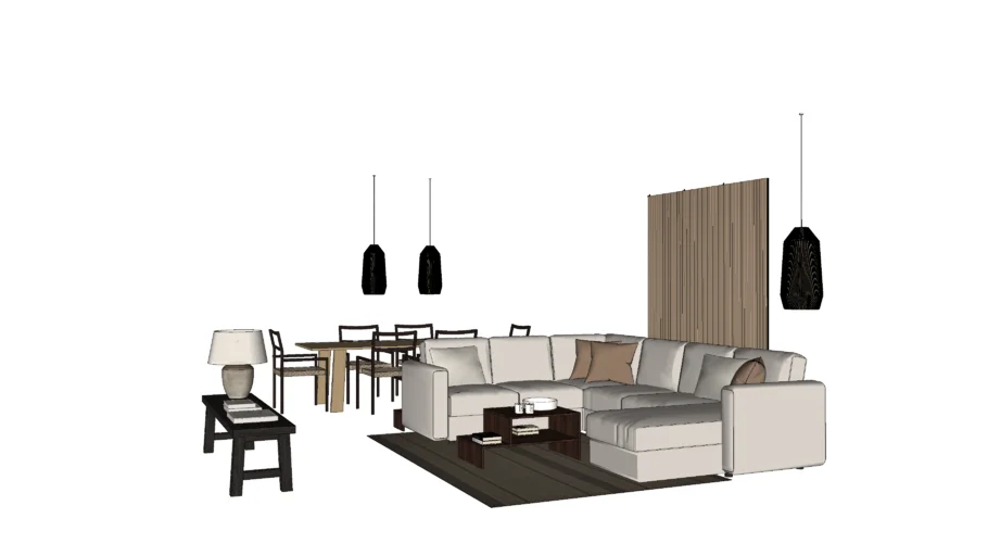 Living room wabi sabi feeling