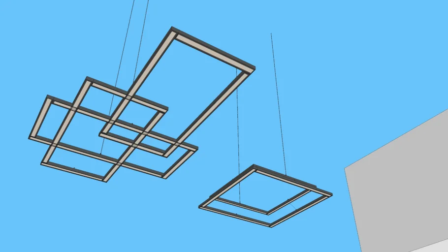 Lámparas - contemporaneas led cuadradas