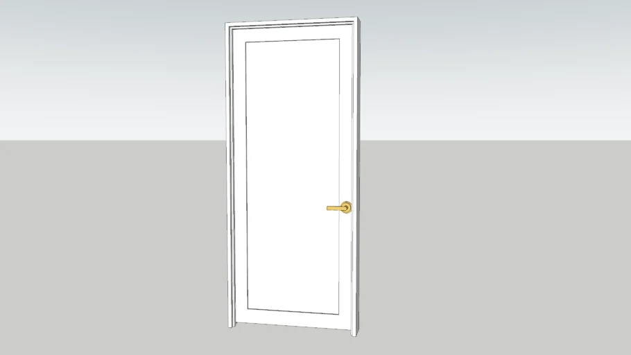 PORTA COM MOLDURA
