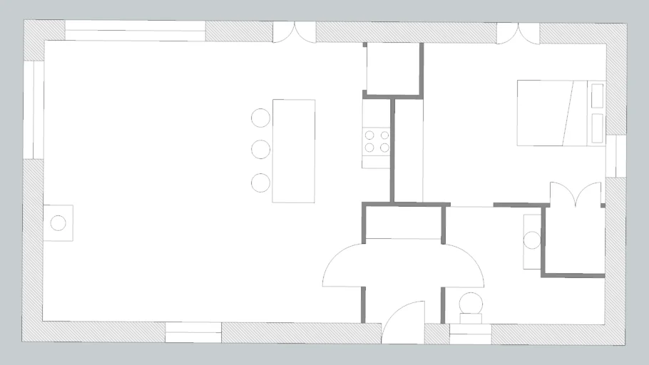Meg plan D floor plan - Triangle Window 