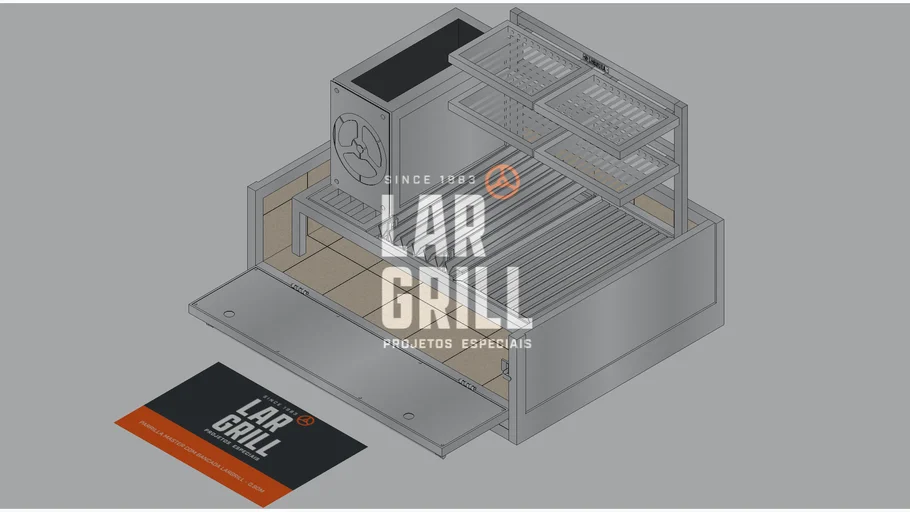 Parrilla Master com bancada Largrill