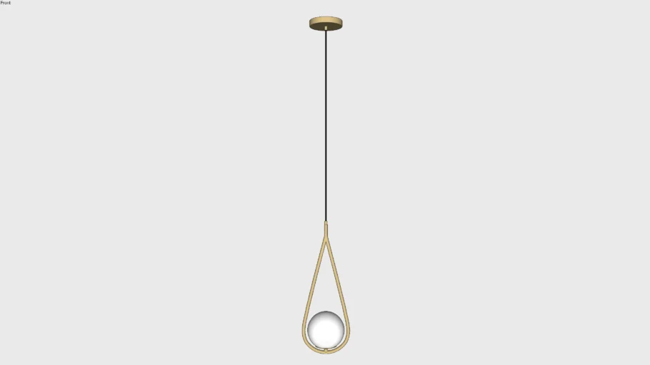 Pendente Gota Moderno Cunit com Globo de Vidro