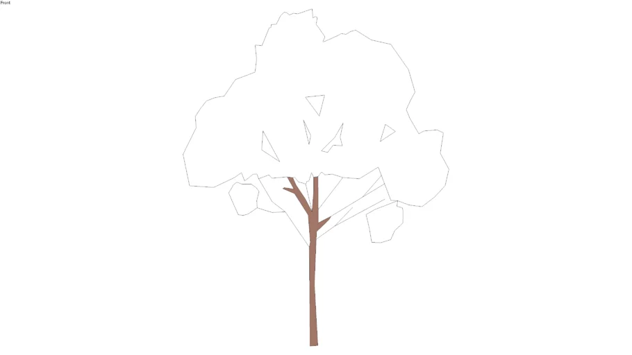 Plants_Trees-2D_Sketch-Tree8 by SketchUp revised by Katya