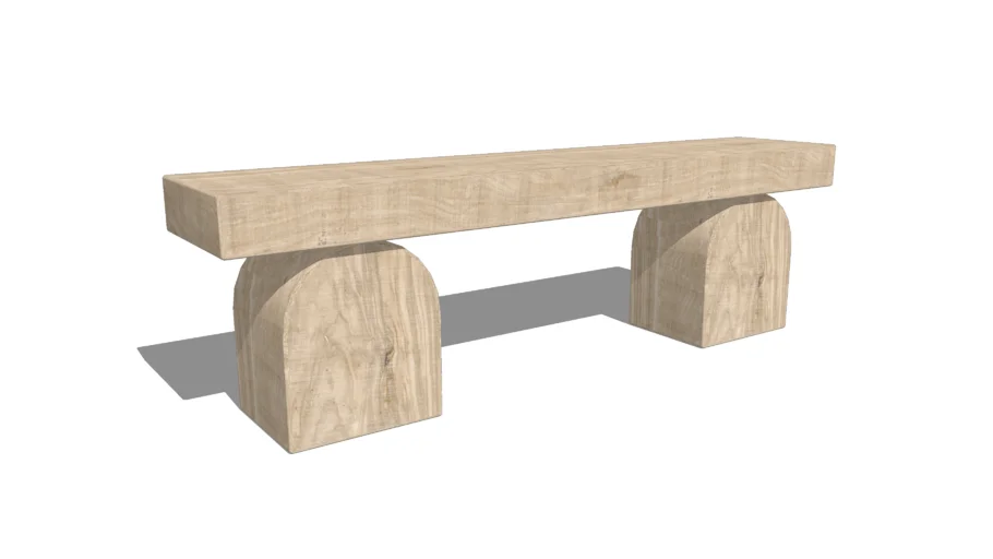 Wood Bench